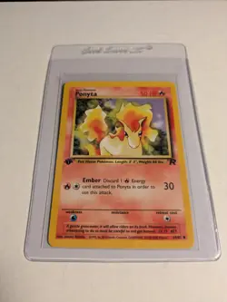 Pokemon TCG: Ponyta 64/82 Team Rocket 1st Edition WOTC - - Image 1