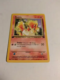 Pokemon TCG: Ponyta 64/82 Team Rocket 1st Edition WOTC - - Image 2