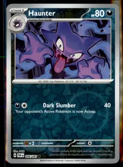 2024 Scarlet & Violet Series - Paldean Fates Haunter Reverse Holo Common #56 - Image 1