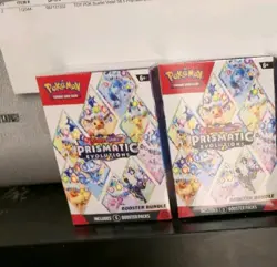 LOT OF (2) Pokemon TCG Scarlet & Violet Prismatic Evolutions Booster Bundle - Image 1