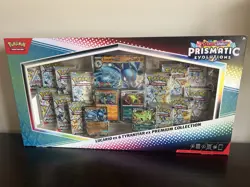 Pokemon TCG SV Prismatic Evolutions Lucario EX & Tyranitar EX Premium Collection - Image 1