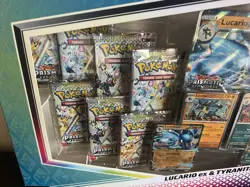 Pokemon TCG SV Prismatic Evolutions Lucario EX & Tyranitar EX Premium Collection - Image 3