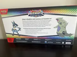 Pokemon TCG SV Prismatic Evolutions Lucario EX & Tyranitar EX Premium Collection - Image 4