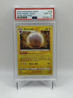 2020 Pokemon SWSH Vivid Voltage Electrode Holo PSA 10 GEM MINT - Image 1