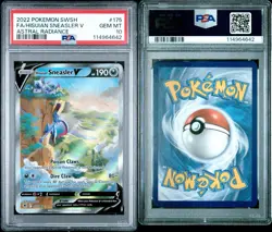 2022 POKEMON SWORD & SHIELD ASTRAL RADIANCE FA/HISUIAN SNEASLER V #175 PSA 10 - Image 3