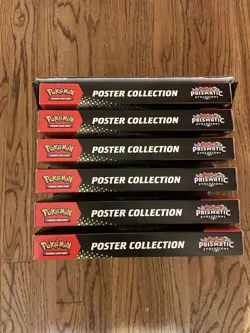 Lot of 6: Pokemon: Prismatic Evolutions poster Collection box - Factory Sealed - Image 1