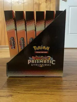 Lot of 6: Pokemon: Prismatic Evolutions poster Collection box - Factory Sealed - Image 2