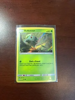 Bulbasaur - 1/18 - Detective Pikachu Common Detective Pikachu Pokemon NM - Image 1
