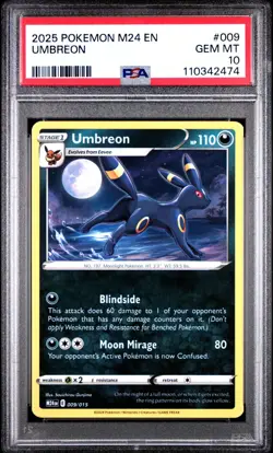 2025 Pokemon Umbreon 009/015 Mcdonalds Promo PSA 10 GEM MINT - Image 1