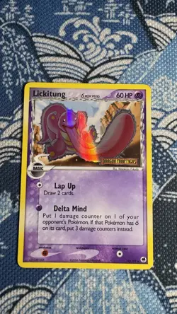 2006 Pokemon EX Dragon Frontiers Lickitung Delta Species Reverse Holo #19/101 - Image 1
