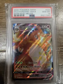 2020 Pokemon SWSH Darkness Ablaze Charizard VMAX #020 FA PSA 10 GEM MINT - Image 3