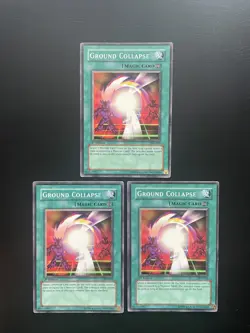 Yugioh Ground Collapse PSV-070 Common 1st Edition LP/MP X3 - Image 1