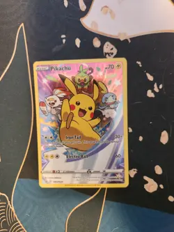 Pikachu SWSH020 SWSH: Sword & Shield Promo Cards Holo Pokemon Trading Card Game - Image 1