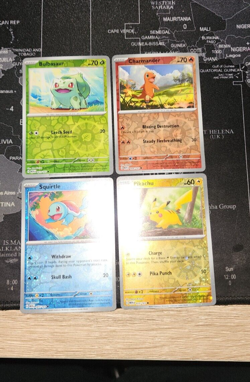 Pokemon 151 Costco Mini Tin Promo Cards Pikachu Charmander Bulbasaur Squirtle - Image 2