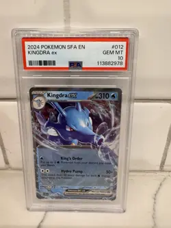 Pokemon SV Shrouded Fable Kingdra EX Double Rare Card 012/064 PSA 10 - Image 1