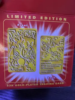 23K Gold Plated Unopened Trading Card 1999 Burger King Pokemon Ball NEW SEALED - Image 3