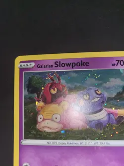 Galarian Slowpoke SWSH126 Black Star Promo Holo Pokemon Card with SWIRL 💫 NM - Image 2