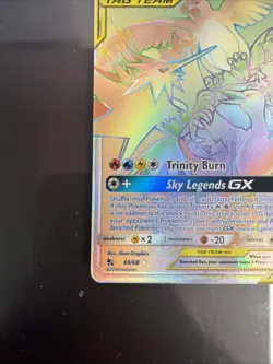 Pokemon TCG Moltres Zapdos Articuno GX Holo Card 69/68 Secret Fates - Image 5