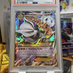 2015 POKEMON XY CARD MEWTWO EX BREAKTHOUGH #63 PSA 6 - Image 4