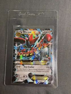 Pokemon TCG 2016 XY Breakpoint Mega M Scizor EX Ultra Rare Holo Card 77/122 - Image 1