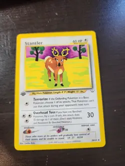 NM/Mint 1st Edition Stantler 38/64 Neo Revelation Pokemon Card WOTC P23 - Image 1