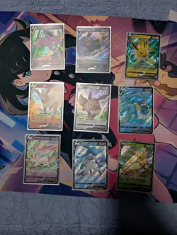 Eevee Evolutions V Promo Complete SWSH Promo 9 Card Set Eeveelutions Pokemon NM - Image 1