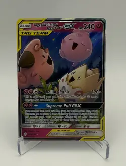 Togepi & Cleffa & Igglybuff GX 143/236 Sm-Cosmic Eclipse Holo Pokemon Card - Image 2