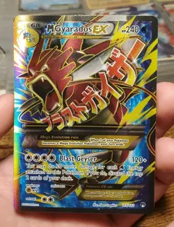 Mega M Gyarados EX Full Art Holo 115/122 XY BREAKpoint Pokemon Card LP+/NM TCG - Image 1
