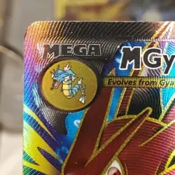 Mega M Gyarados EX Full Art Holo 115/122 XY BREAKpoint Pokemon Card LP+/NM TCG - Image 3