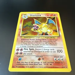 Pokemon Charizard Base Set Holo Unlimited Rare Card 4/102 WOTC MINT/NM Clean - Image 2