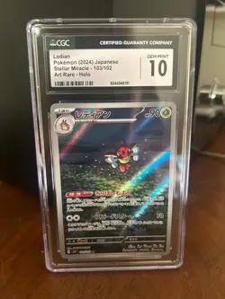 CGC 10 Ledian 103/102 AR Stellar Miracle sv7 Japanese Pokemon Card - Image 1