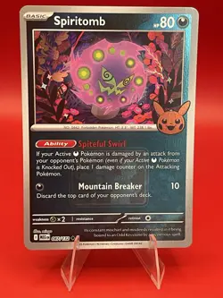 Spiritomb 087/132 Mega Evolutions Play! Promo Event Pokemon Card Halloween! - Image 1