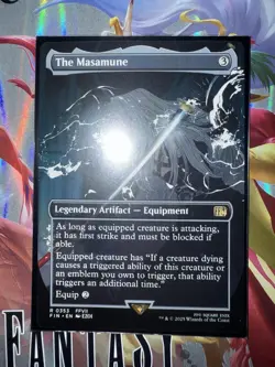 The Masamune (Borderless) Final Fantasy NM Rare Card MTG FIN FFVII Non-foil 0353 - Image 1