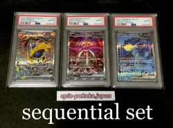 PSA 10 Pokemon Card Iron Hands Iron Valiant Iron Crown ex SAR 210/187 Japanese - Image 1