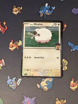 Pokemon Cards Hop’s Wooloo 135/159 Cosmos Holo Collection Promo - (NM) *SWIRL*x2 - Image 1