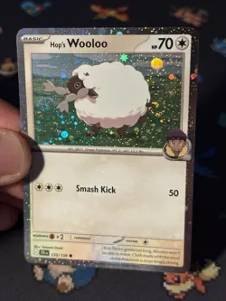 Pokemon Cards Hop’s Wooloo 135/159 Cosmos Holo Collection Promo - (NM) *SWIRL*x2 - Image 2