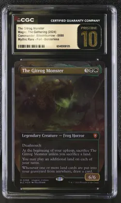 THE GITROG MONSTER Bloomburrow Borderless Foil Mythic CGC Pristine 10 MTG EDH - Image 1