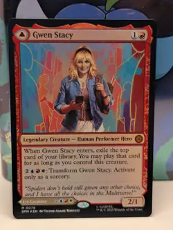 Gwen Stacy / Ghost Spider - Spider-Man MARVEL UNIVERSE #78 Mythic FOIL MTG - NM - Image 1