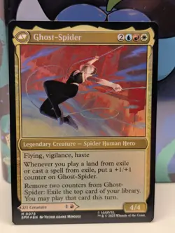 Gwen Stacy / Ghost Spider - Spider-Man MARVEL UNIVERSE #78 Mythic FOIL MTG - NM - Image 2