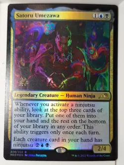 Satoru Umezawa - FOIL - Prerelease Promo - Magic the Gathering MTG Nice! - Image 1