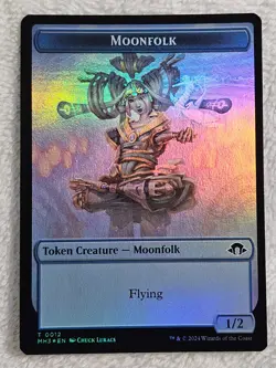 MTG Eldrazi Spawn Moonfolk FOIL Double-Sided Token Modern Horizons 3 NM - Image 2