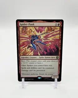 Spider-Punk Rare Magic The Gathering TCG Marvel's Spider-Man 92 - Image 1