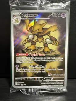 Alakazam MEP 009 Black Star Promo Pokemon Center Exclusive Stamped SEALED LP - Image 1