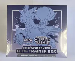 Pokemon TCG Sealed Chilling Reign Pokemon Center Elite Trainer Box ETB - Image 1
