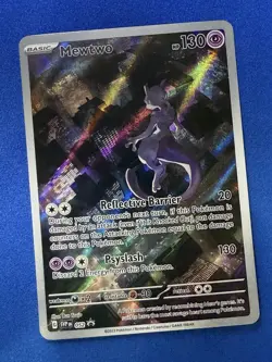 Pokemon TCG Mewtwo 052 Full Art Black Star Promo Scarlet & Violet 151 NM - Image 1