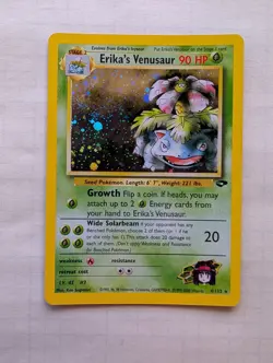 Erika's Venusaur 4/132 Gym Challenge Holo Pokemon TCG - Image 1