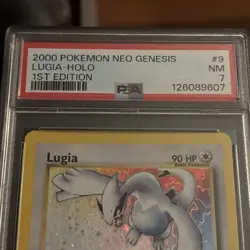 2000 Pokemon Lugia-Halo [1st Edition] #9/111 PSA 7 Neo Genesis - Image 2