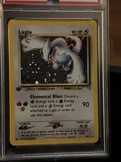 2000 Pokemon Lugia-Halo [1st Edition] #9/111 PSA 7 Neo Genesis - Image 3