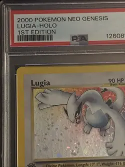 2000 Pokemon Lugia-Halo [1st Edition] #9/111 PSA 7 Neo Genesis - Image 5