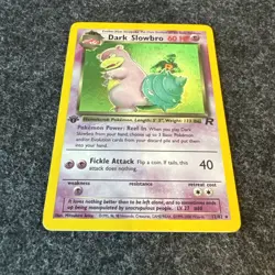 Dark Slowbro 1st Edition Stamp Pokemon Team Rocket Set Holo - NM Unplayed 12/82 - Image 2